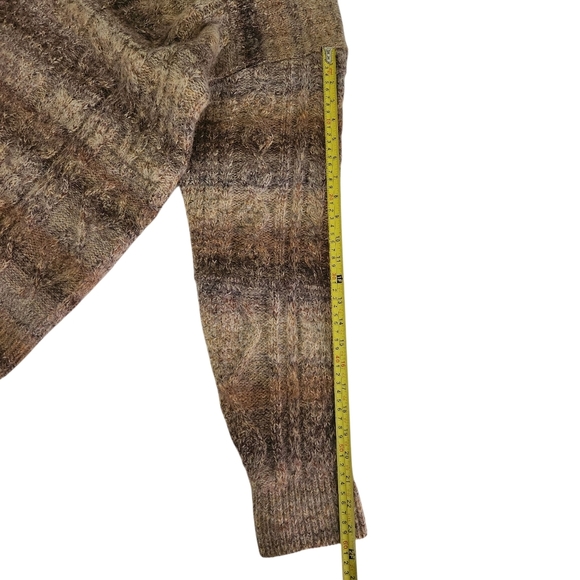 ROBERTO COLLINA Wool Mohair Blend Textured Knit Sweater brown beige 54 (italy) - Picture 8 of 11
